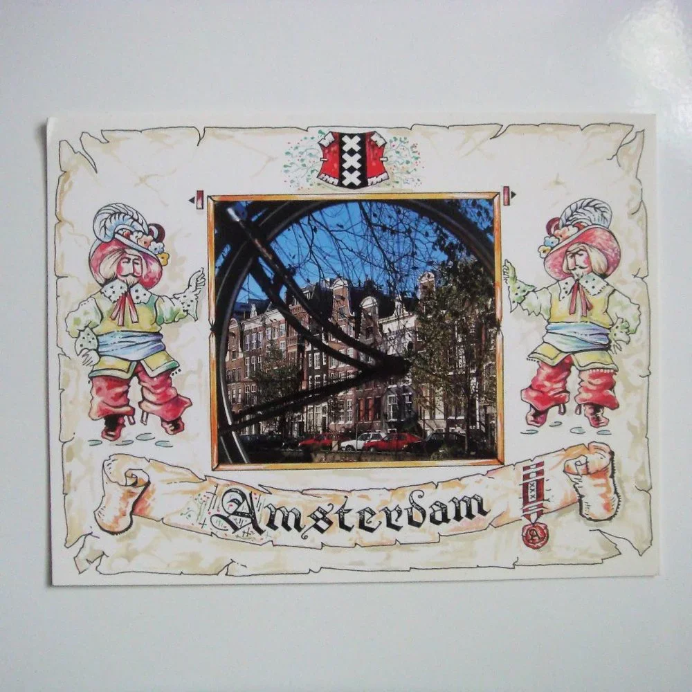 Vintage Set of 6 Dutch Tulips Souvenir Postcards